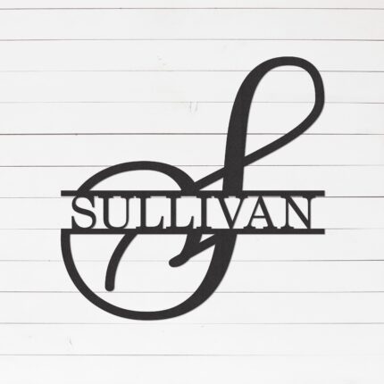 Custom Monogram Sign | Metal Sign | Last Name Sign | Metal Wall Art | Family Name Sign | Wedding Gift | Anniversary Gift | Metal Sign